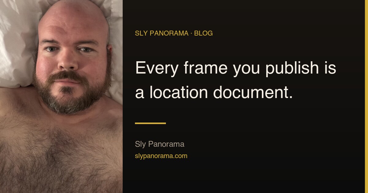 Picking a shoot location without doxxing yourself