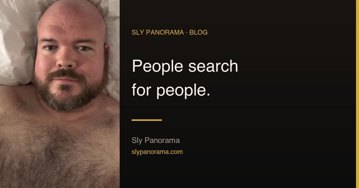 What people actually type to find a performer: what my own search data says